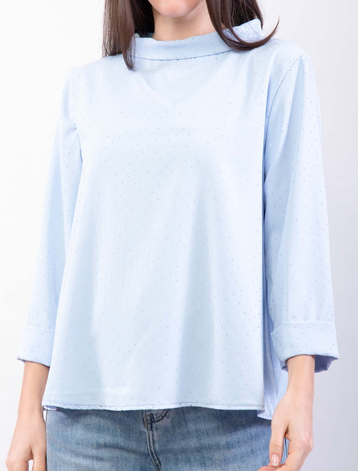 Blusa con brillantini