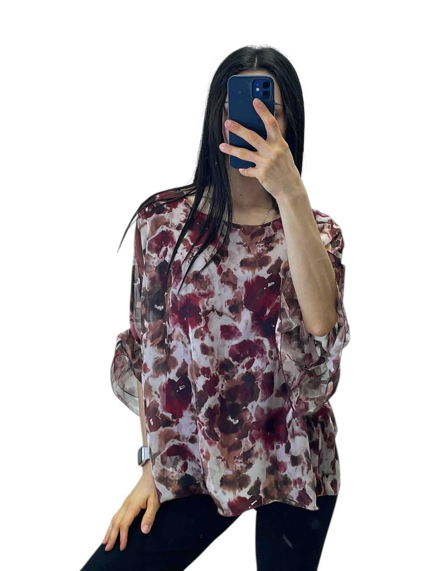 Blusa in chiffon