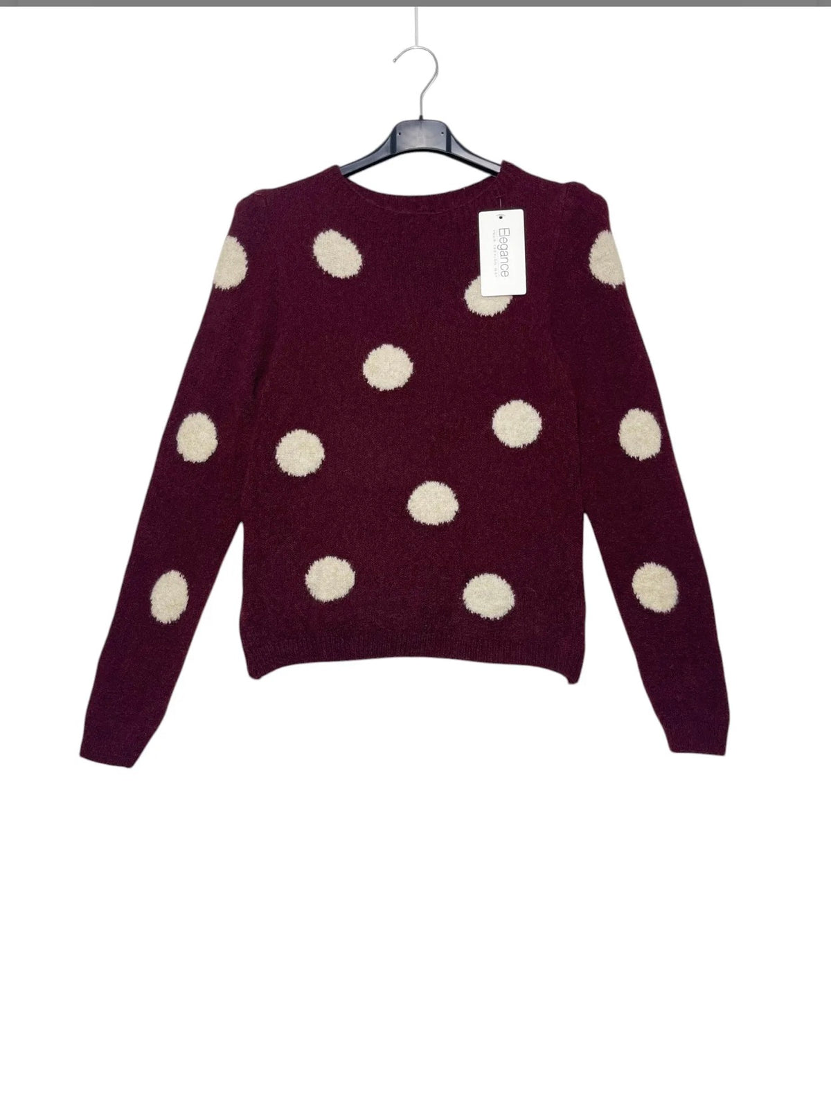 Maglia a pois in lana