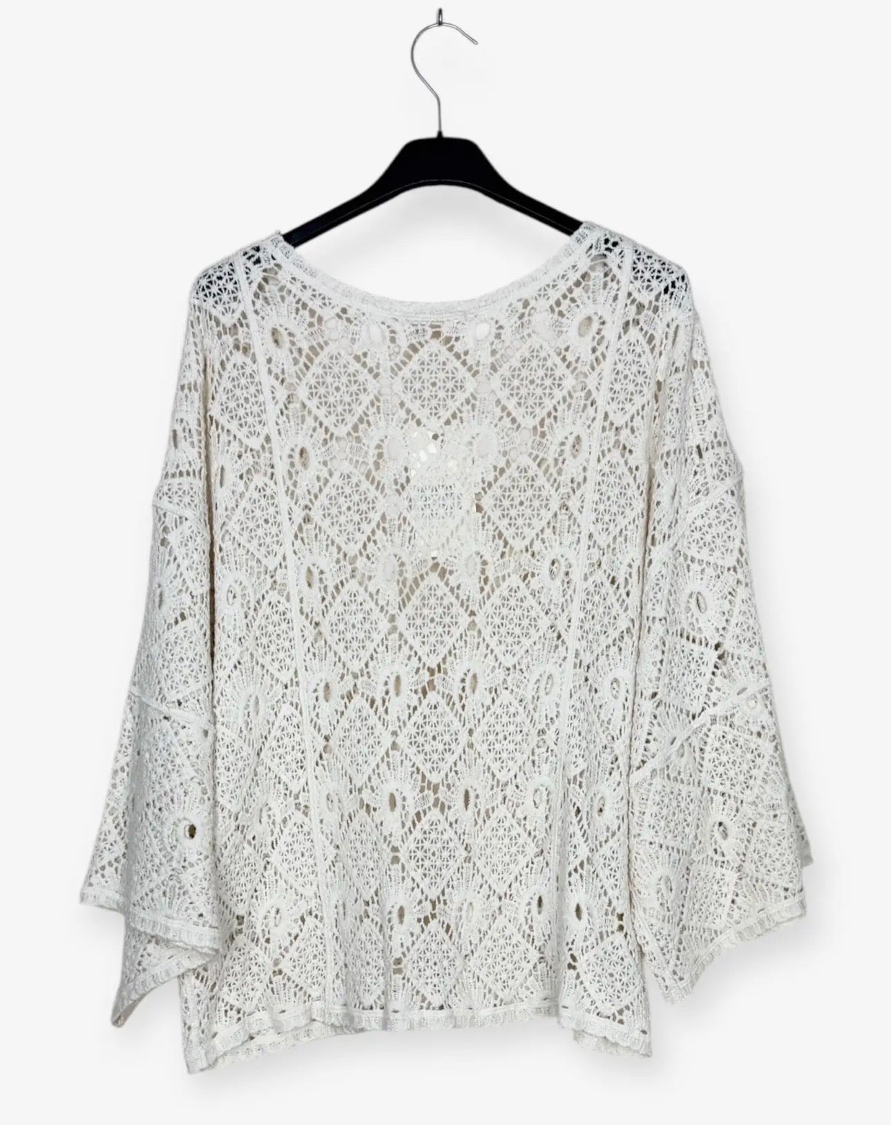 Cardigan in macramè