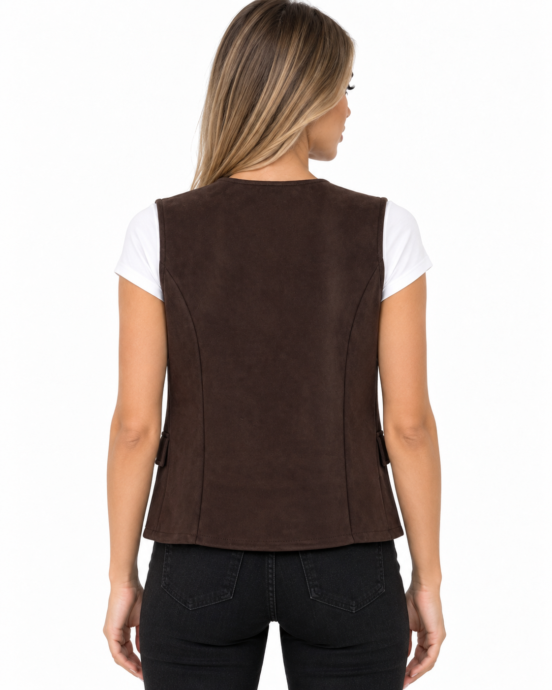 Gilet scamosciato