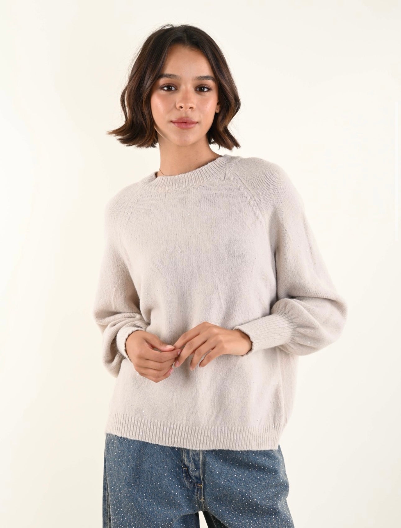 Maglia con micro paillettes MYASTREET