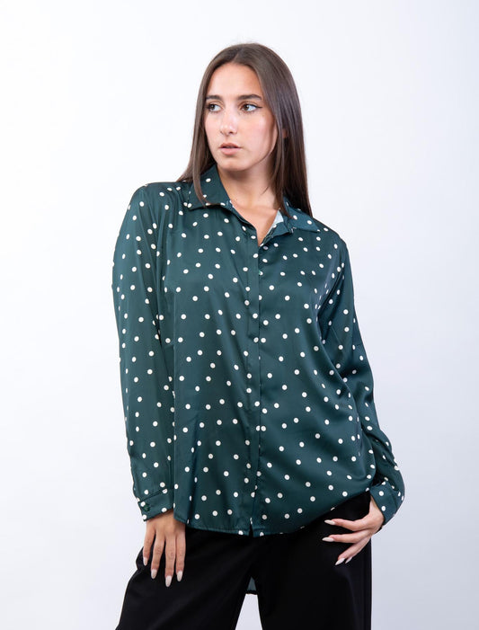 Camicia a pois