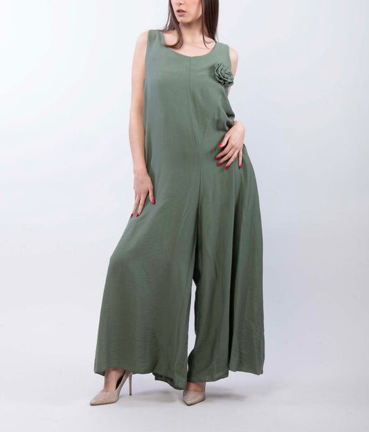 Jumpsuit over con fiore