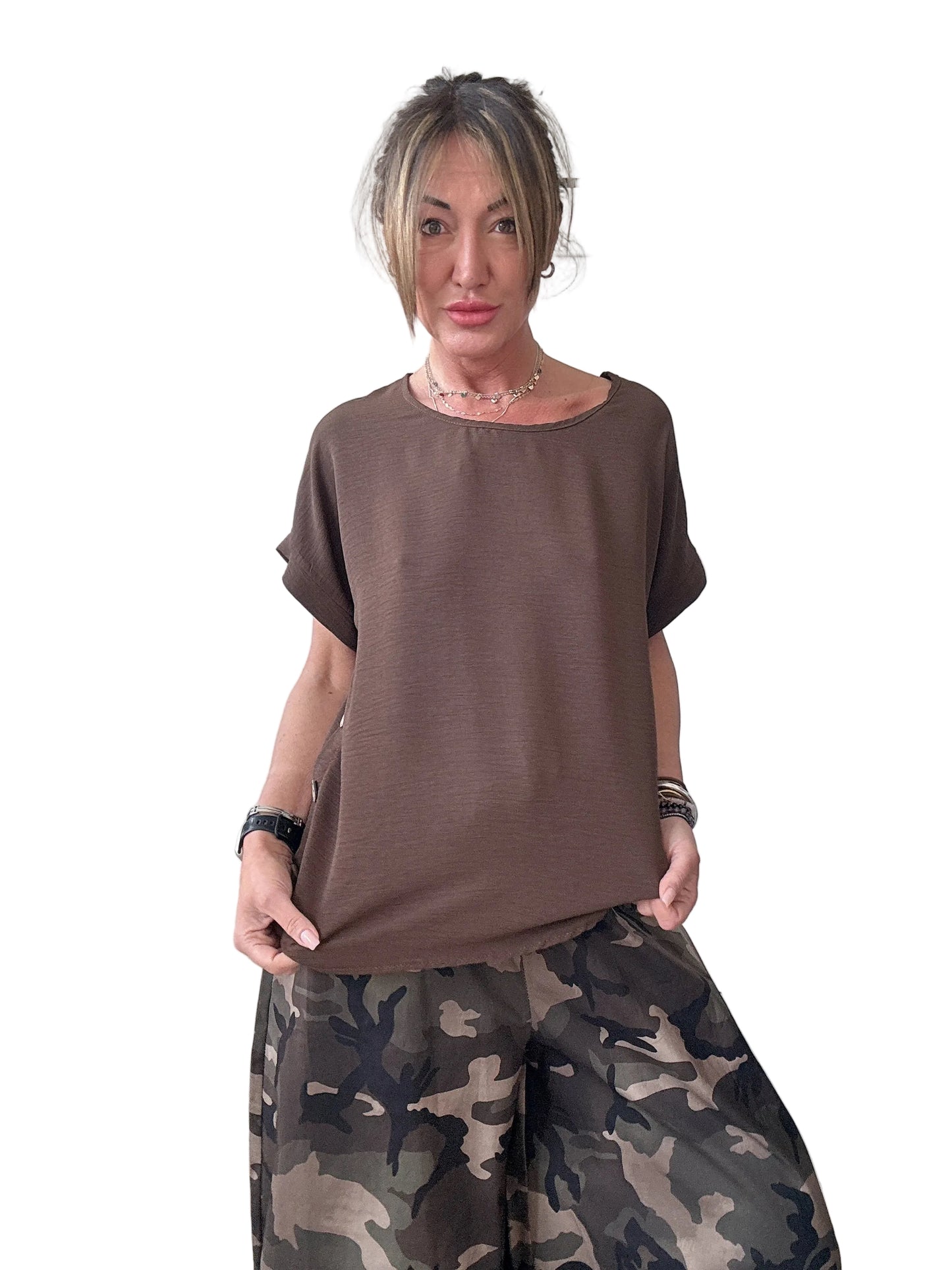 Blusa con bottoni