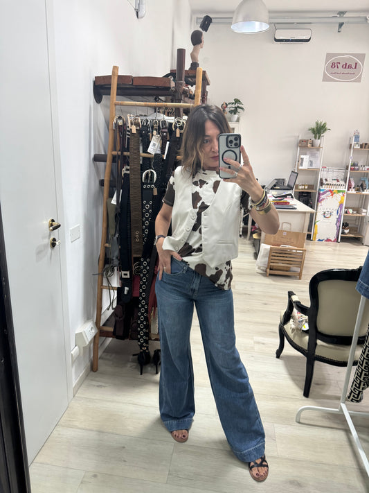 Jeans leggero a palazzo