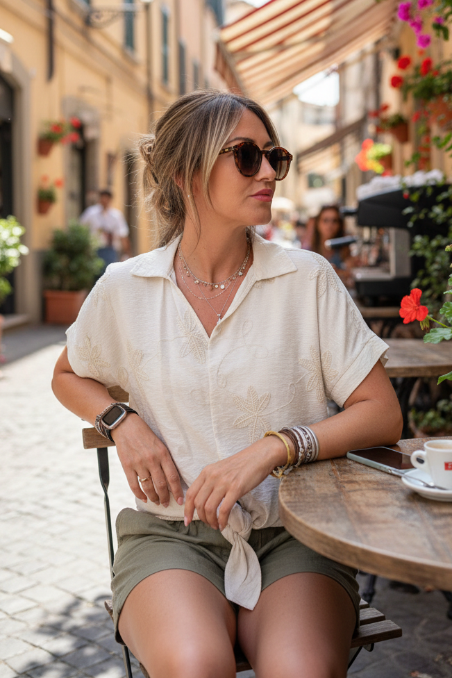 Blusa con nodo