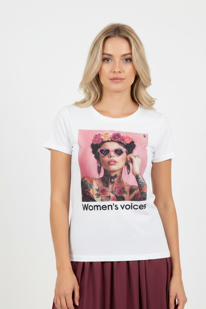 T shirt “women’s voices”
