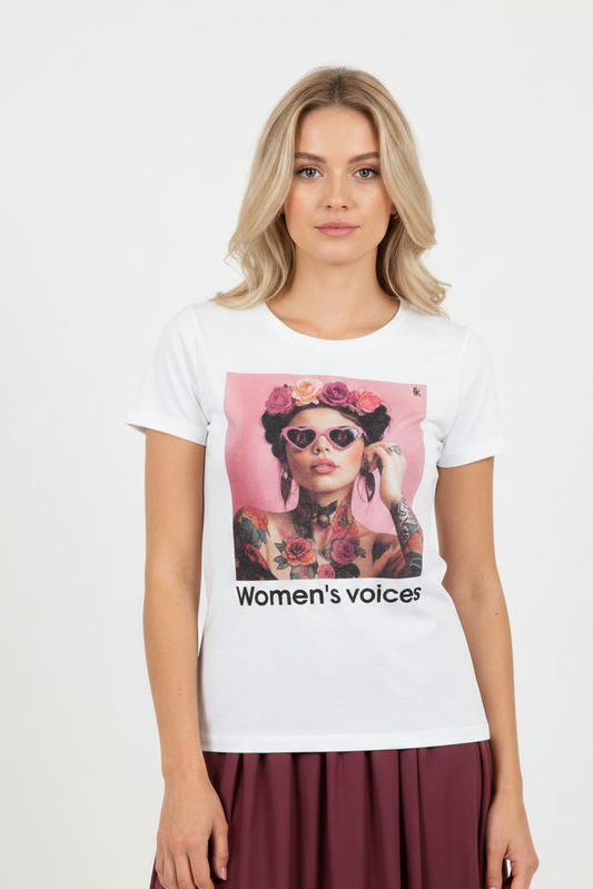 T shirt “women’s voices”