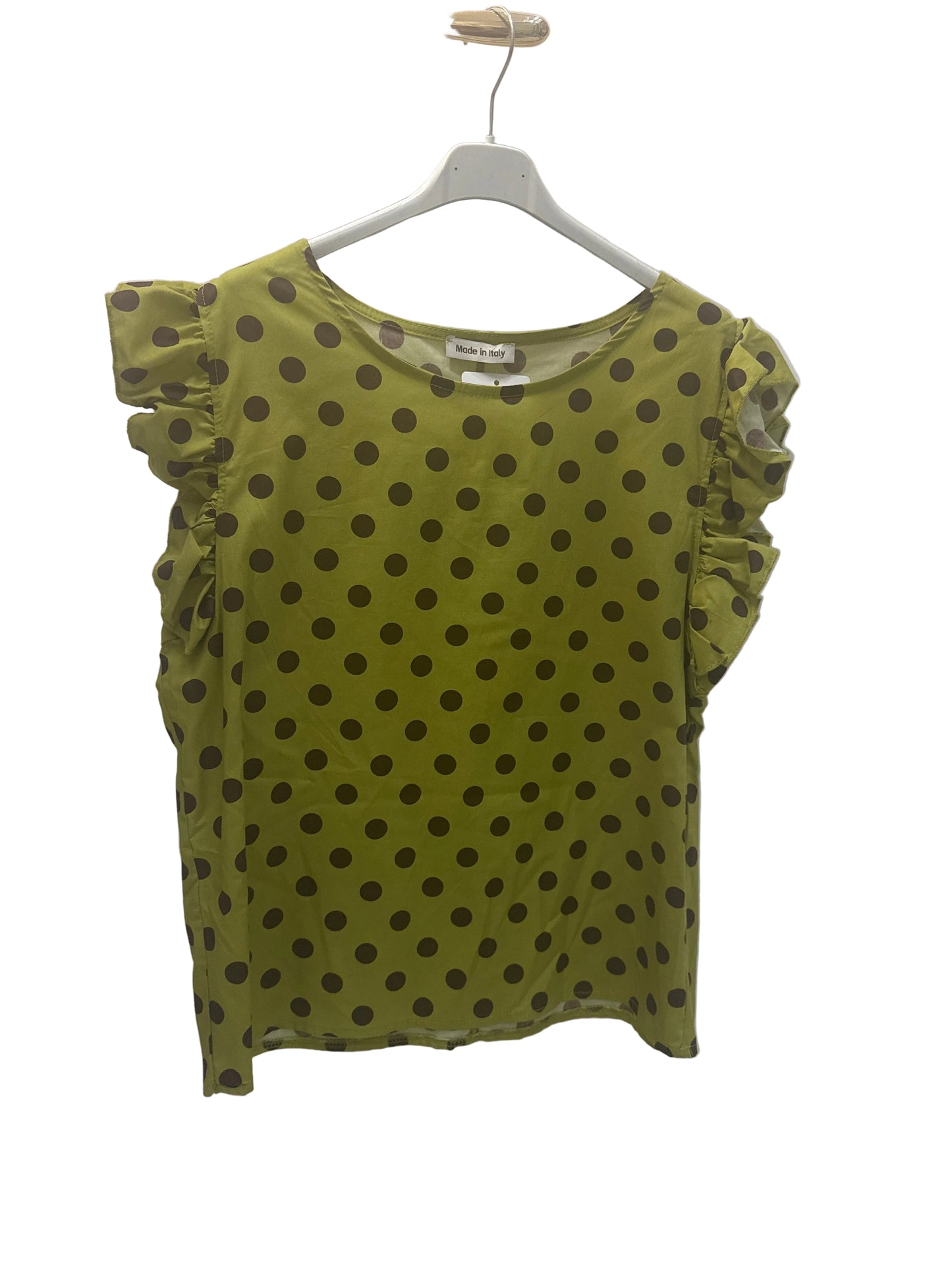 Blusa a pois in cotone