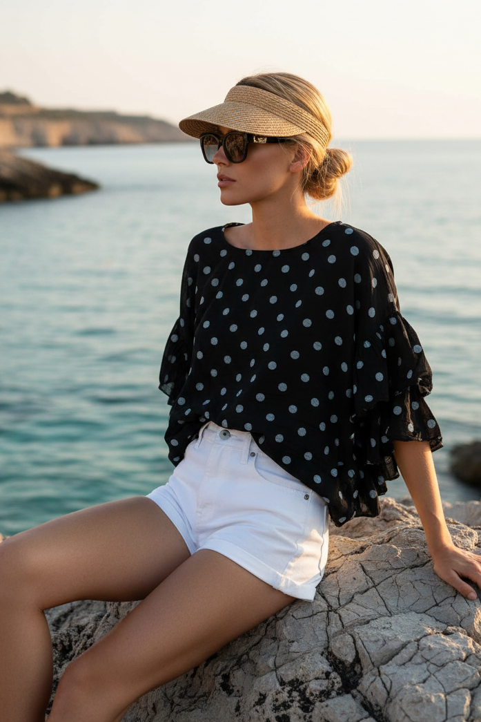 Blusa a pois