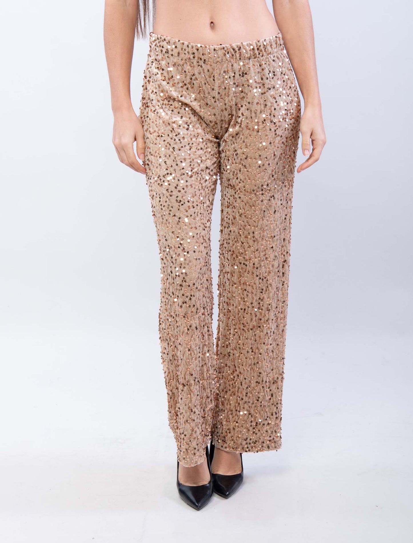 Pantalone con paillettes