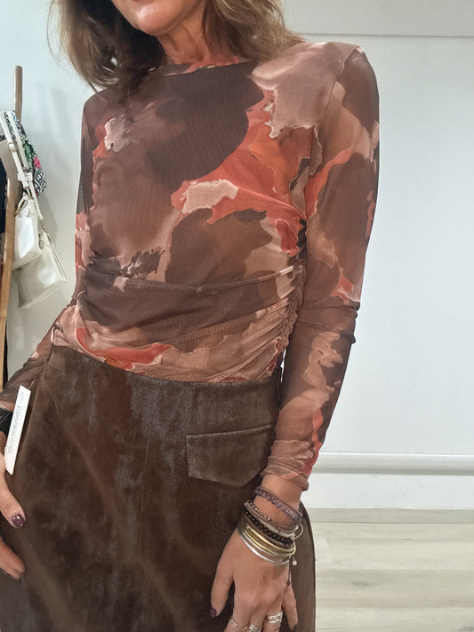 Top in tulle