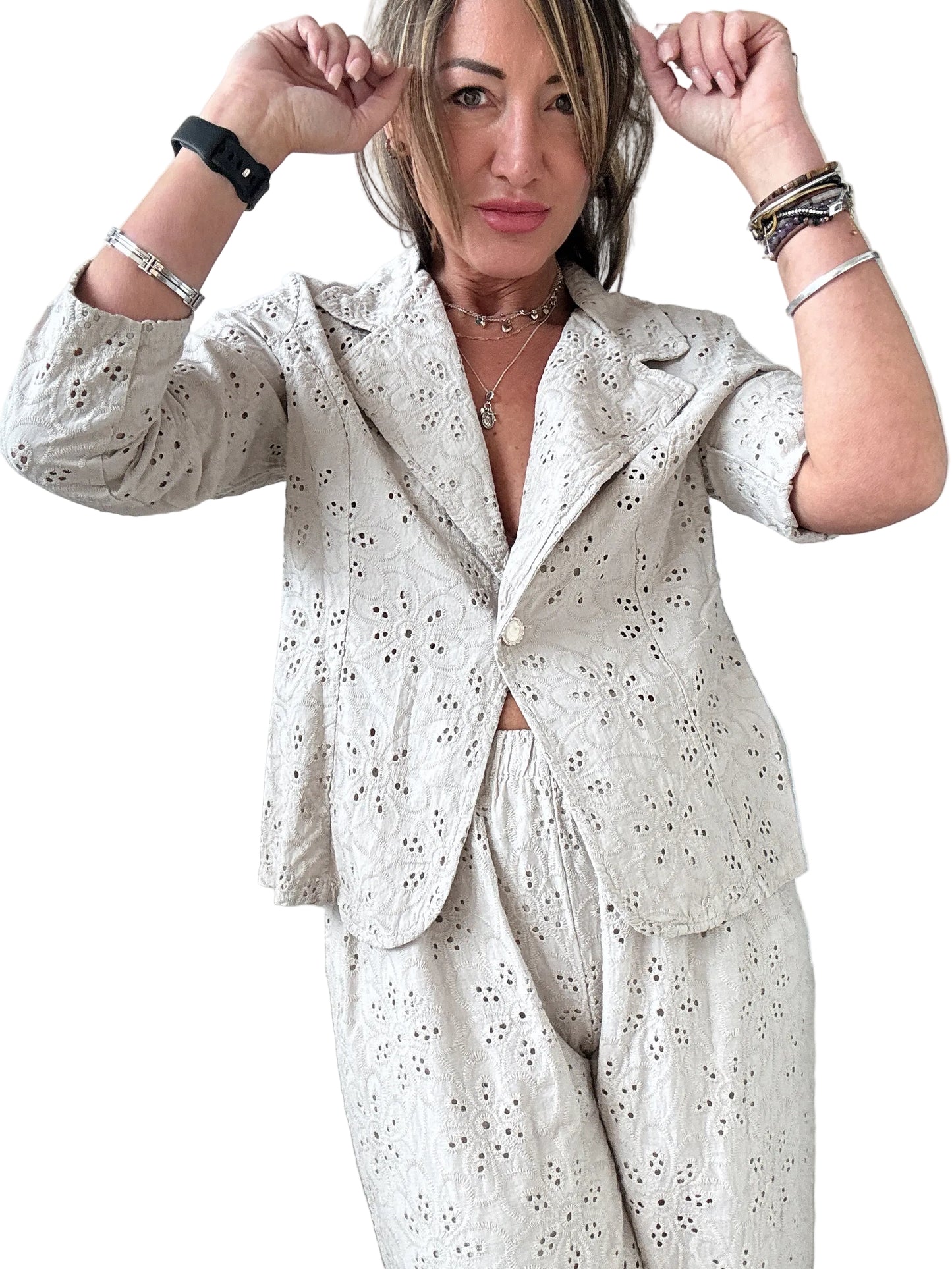 Blazer in sangallo