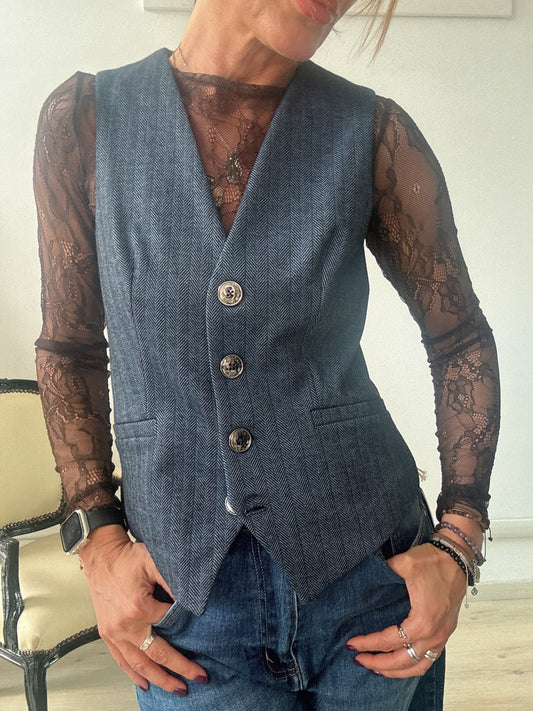 Gilet spigato