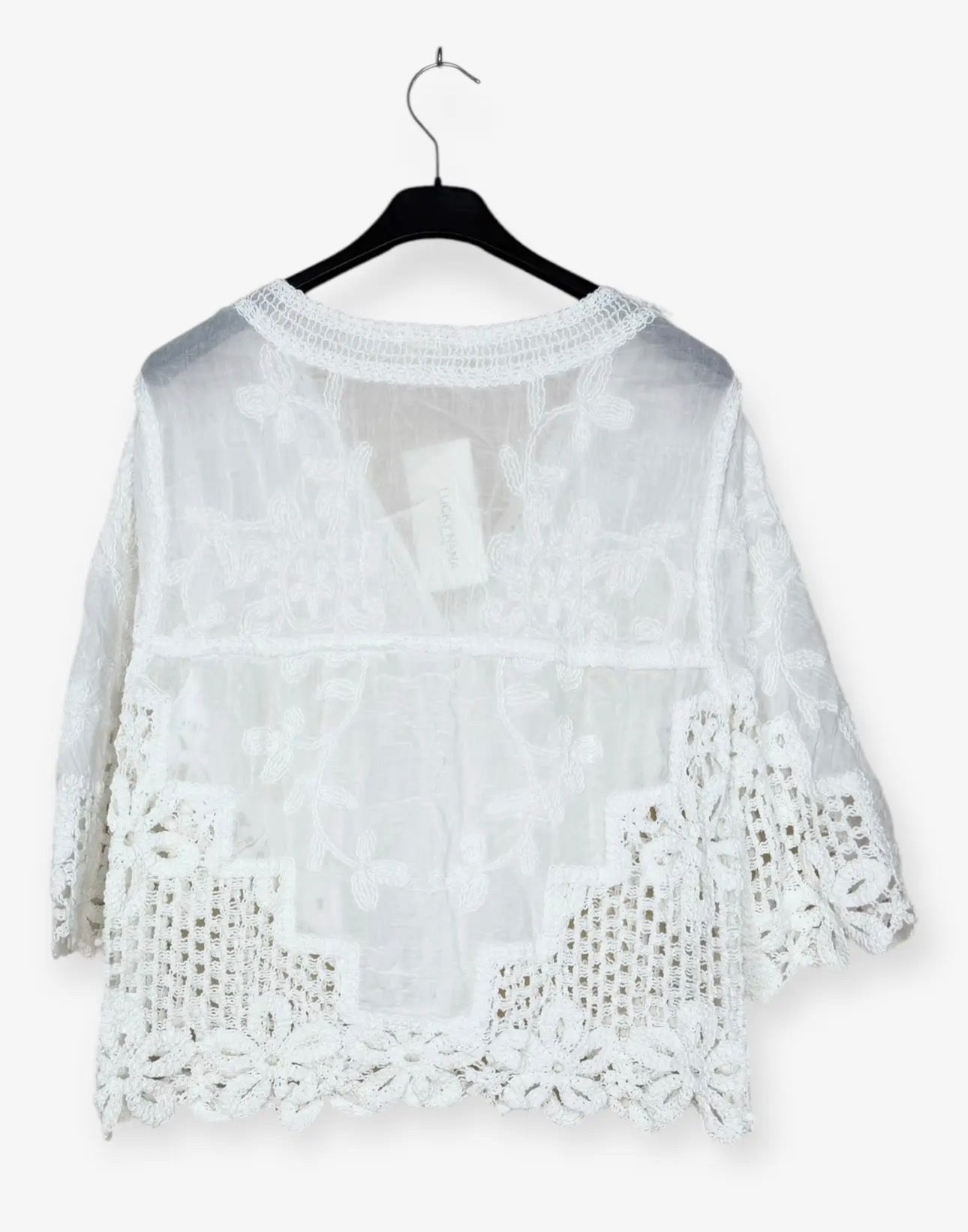 Cardigan in macramè