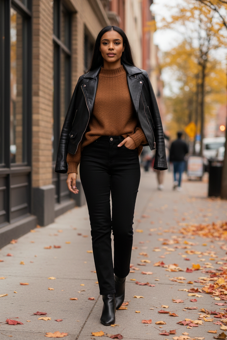 Jeans Straight Fit nero