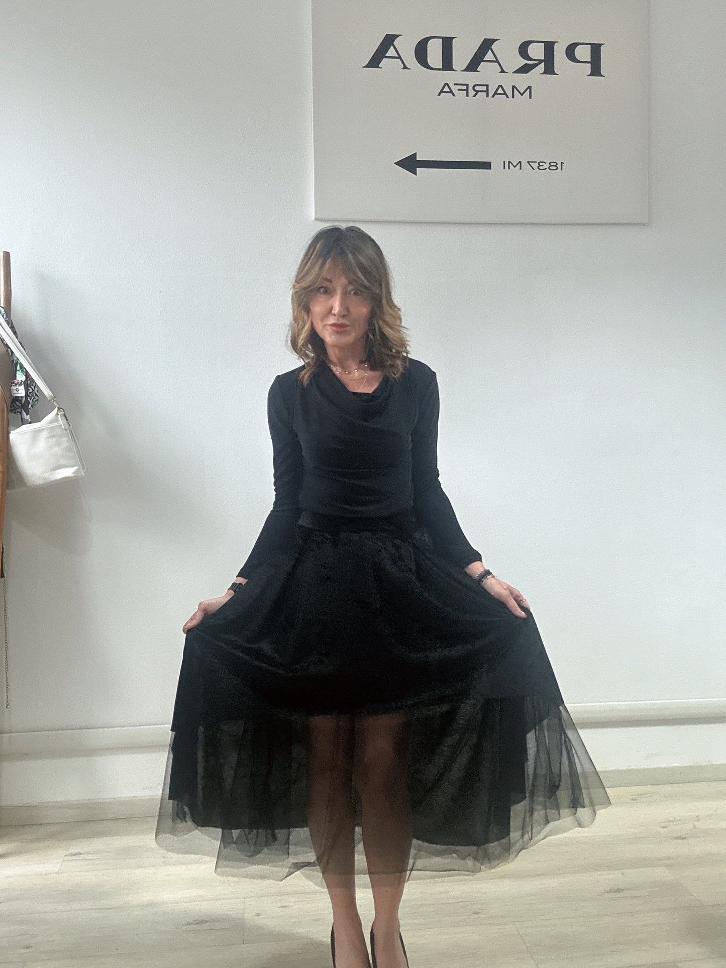 Gonna in tulle e Velvet