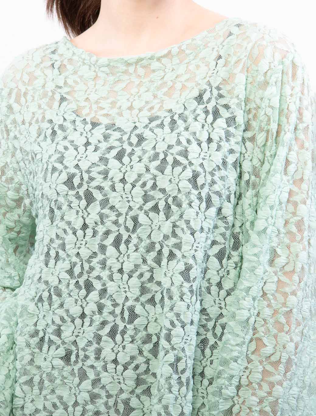 Maglietta over in pizzo