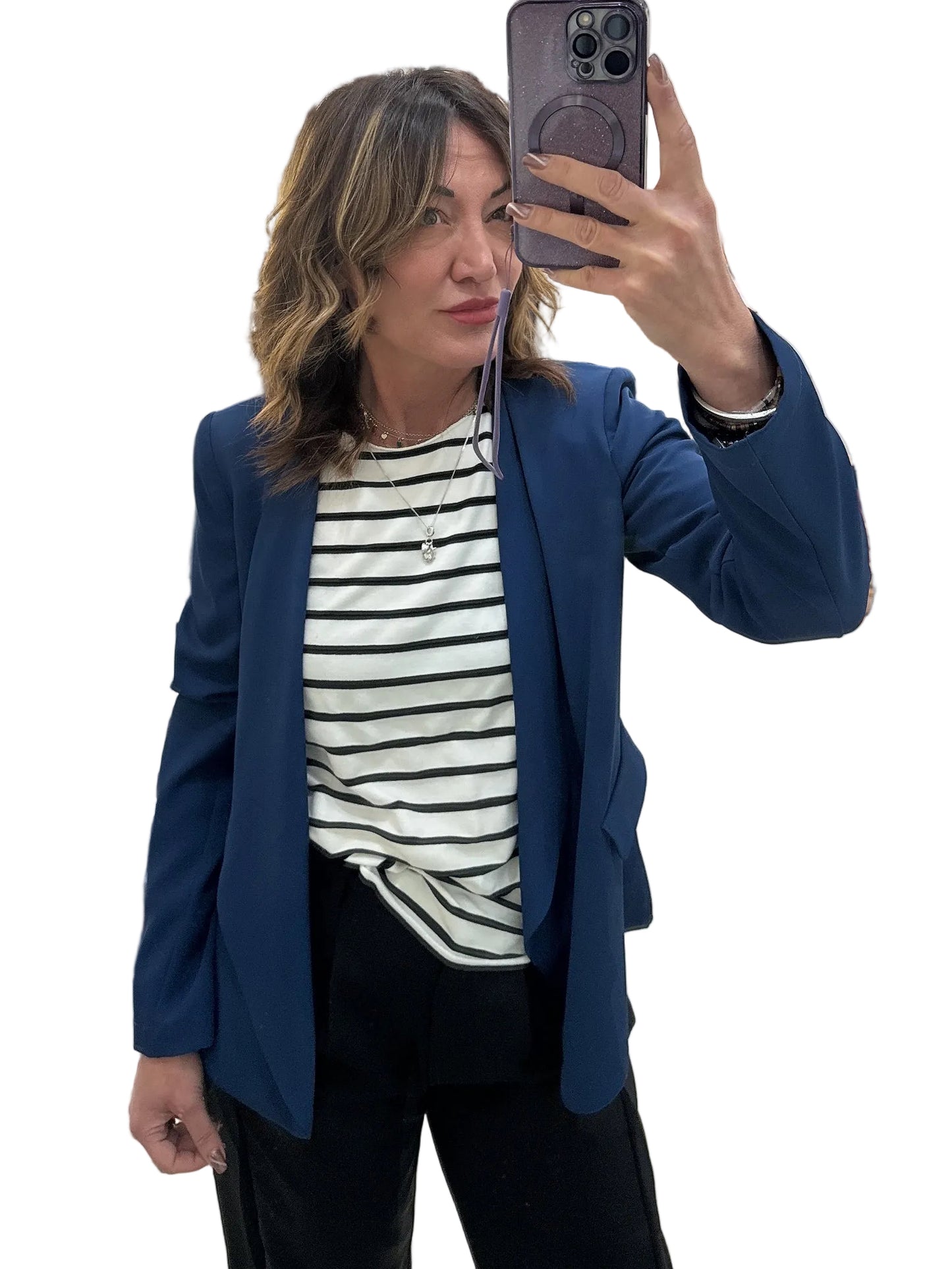 Blazer in tessuto fluido Myastreet