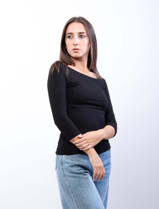 Maglietta scollo barca