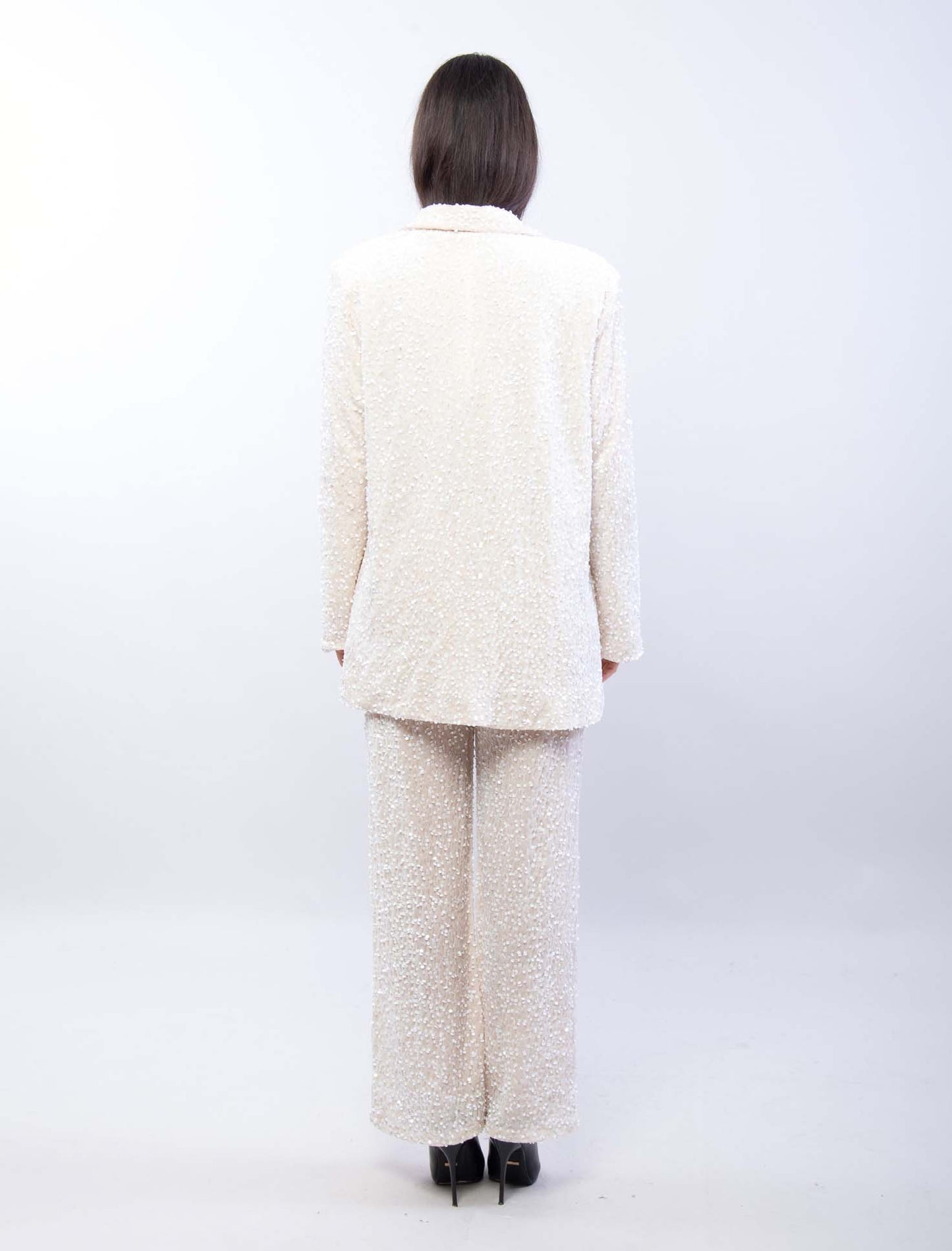 Blazer over con paillettes