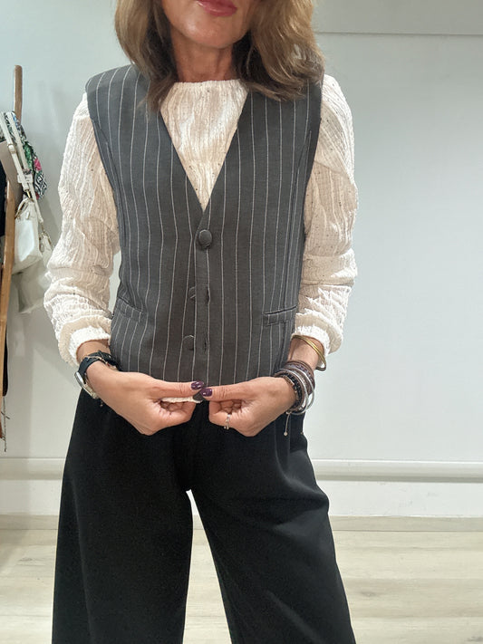 Gilet gessato
