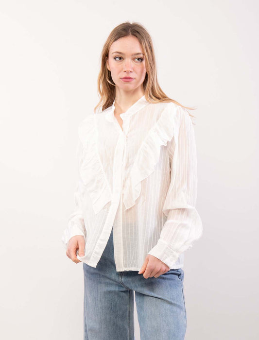 Camicetta con rouches