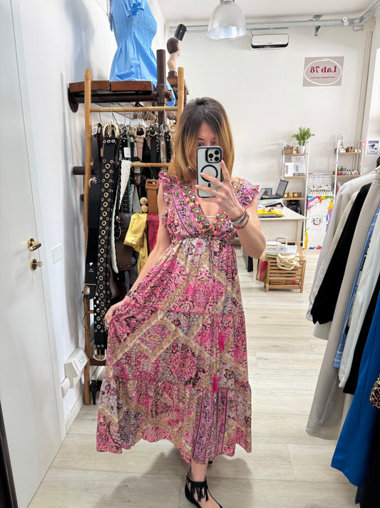 Abito boho con nappine