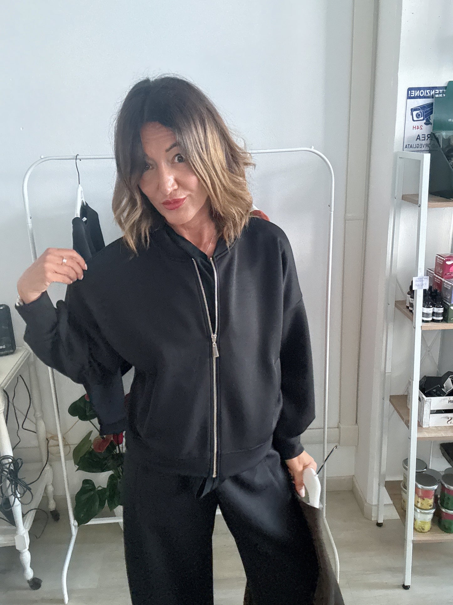 Bomber in neoprene