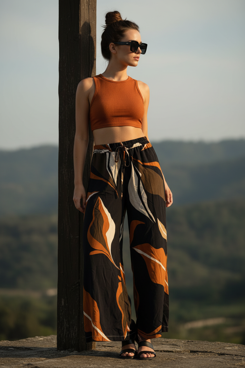 Pantalone in viscosa