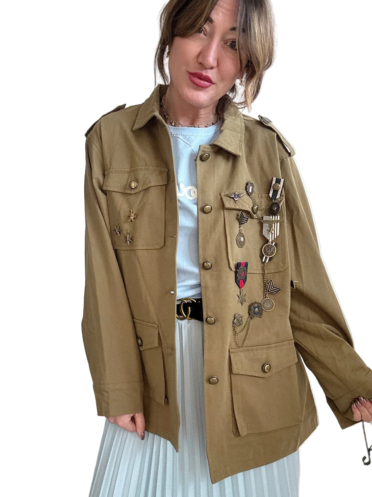 Giacca military over