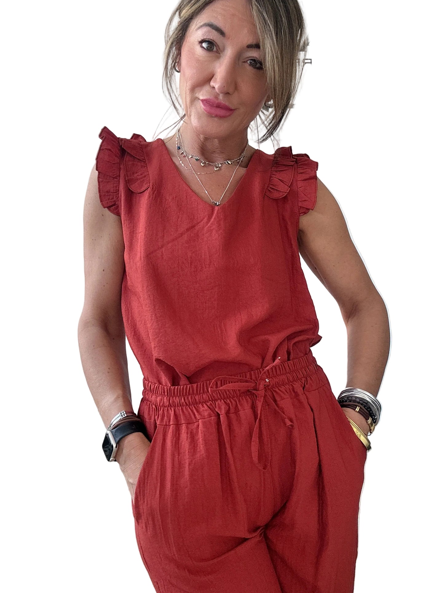 Blusa in georgette