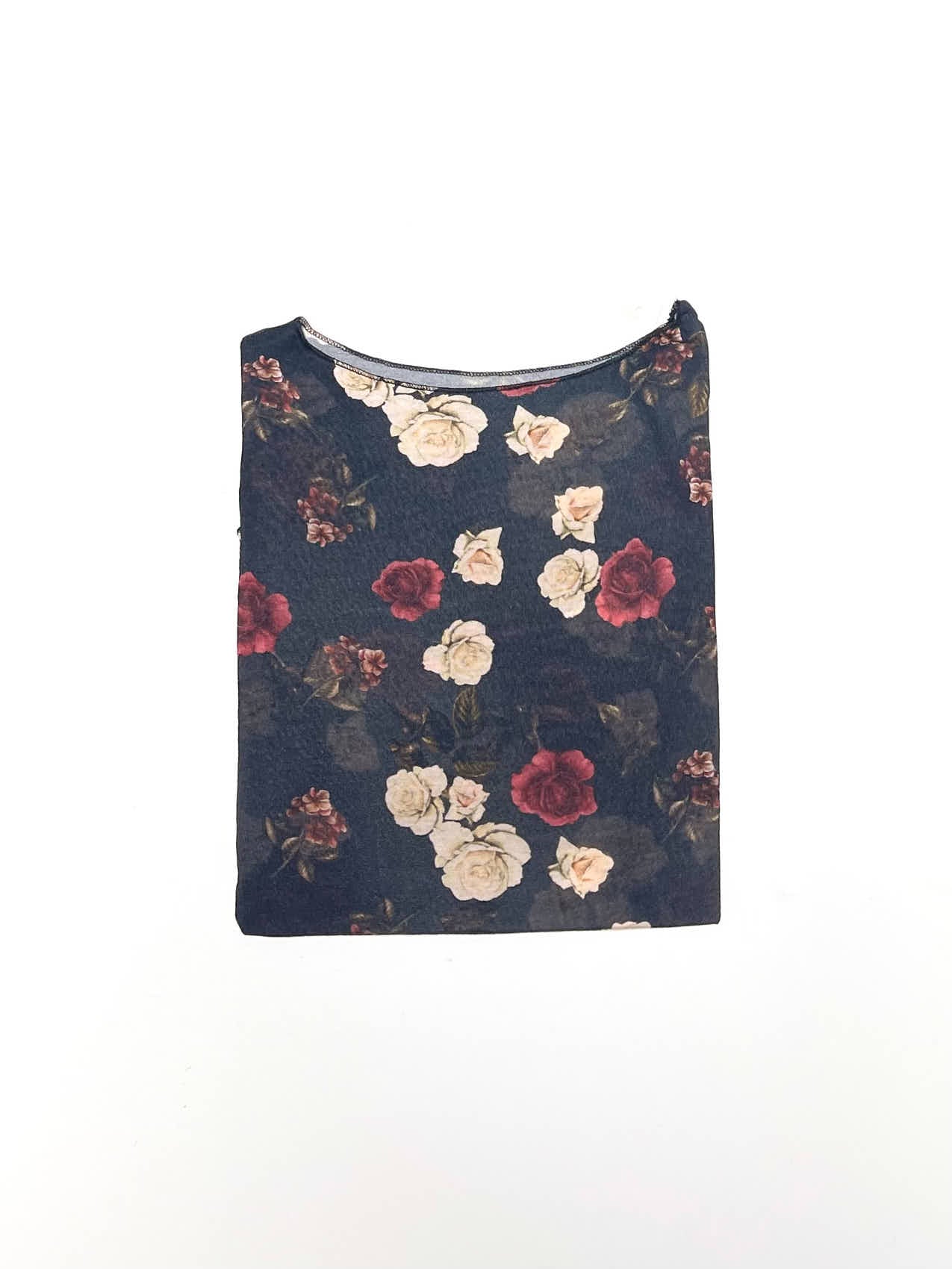 Maglietta in cachemire a fiori