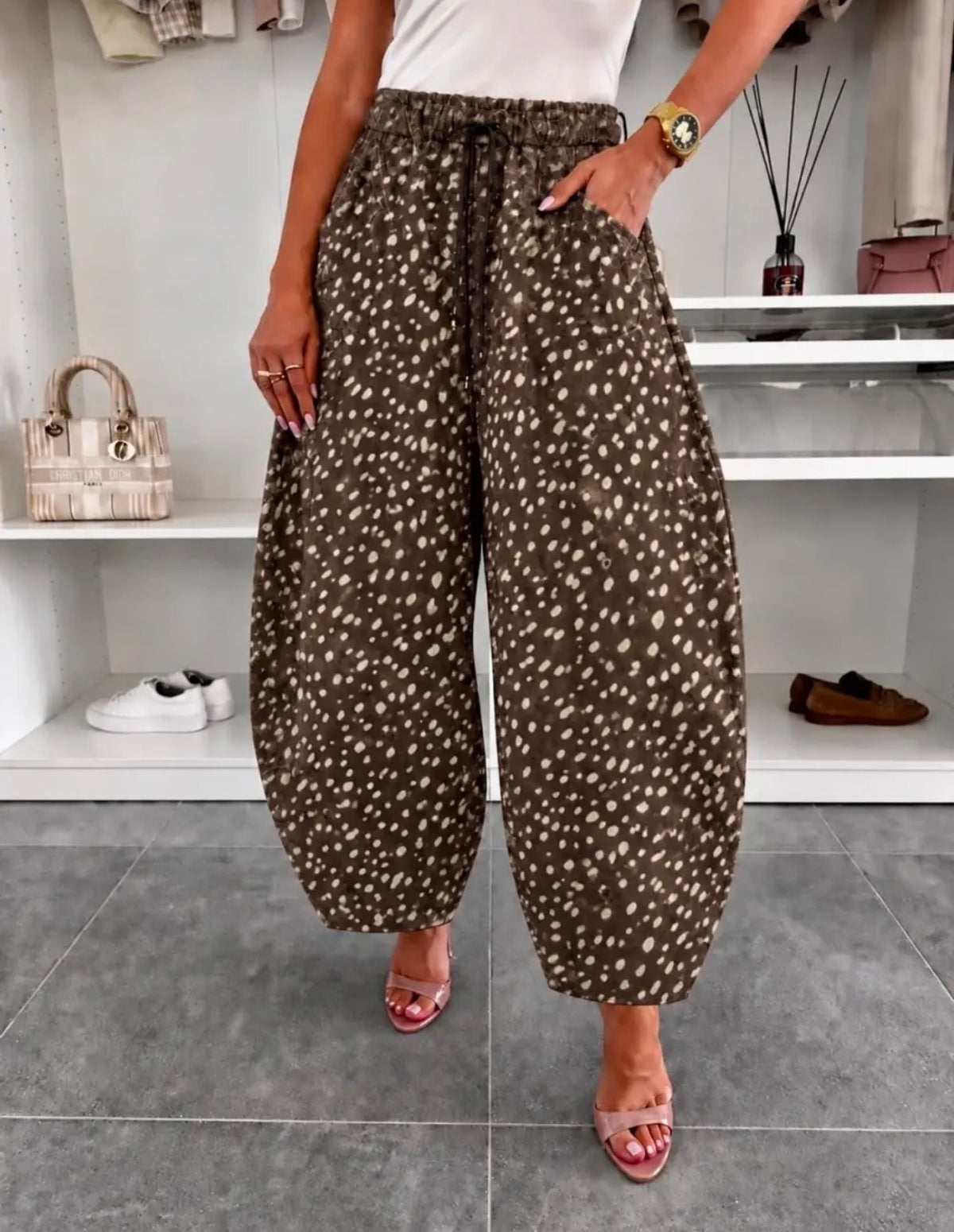 Pantalone stampa Bambi
