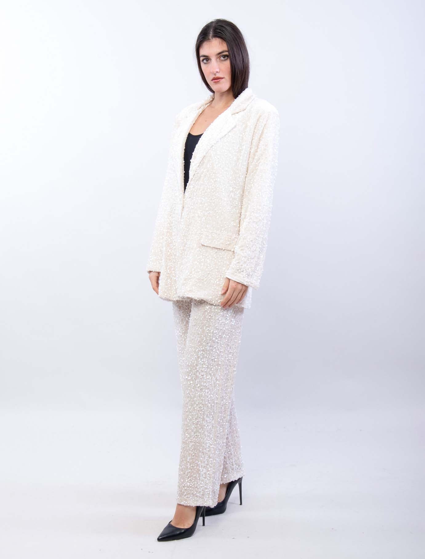 Blazer over con paillettes