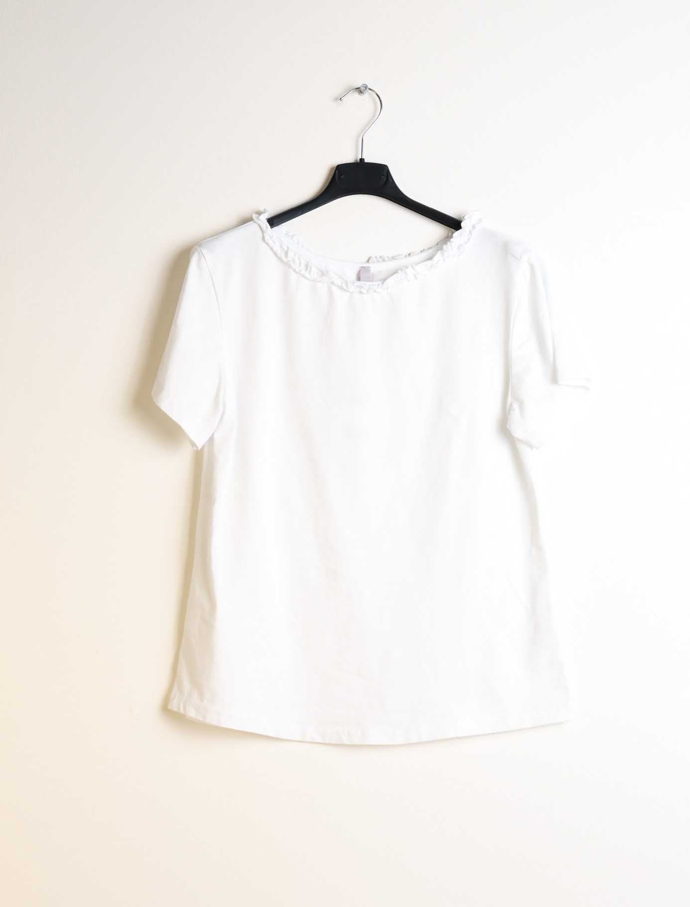 T shirt con rouches