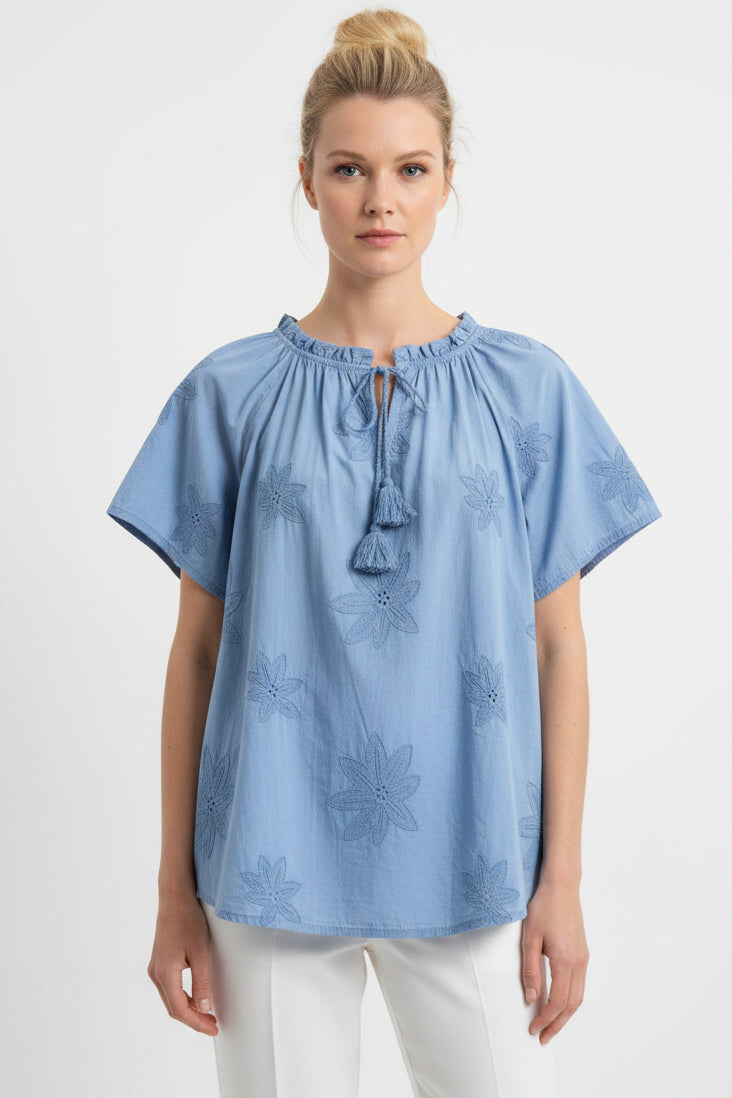 Blusa in sangallo