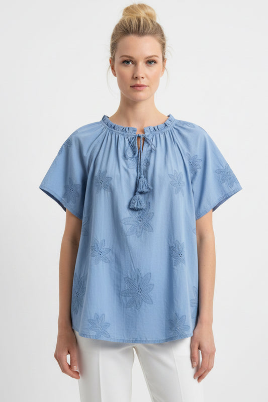 Blusa in sangallo