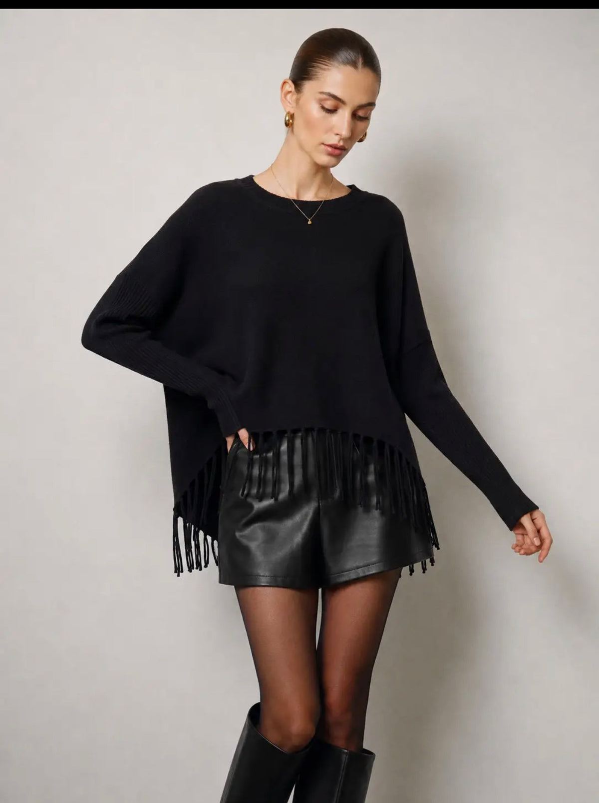 Maglia con frange