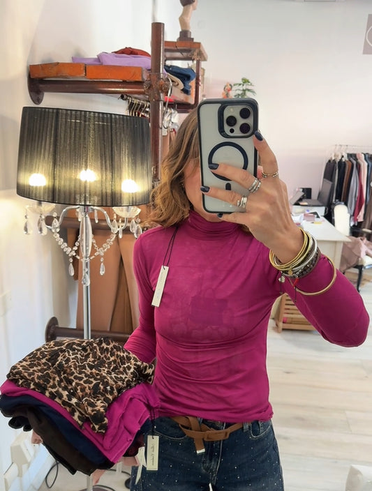 Maglietta dolcevita in cachemire