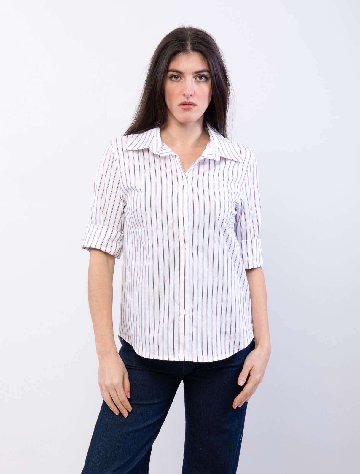 Camicia gessata Slim fit