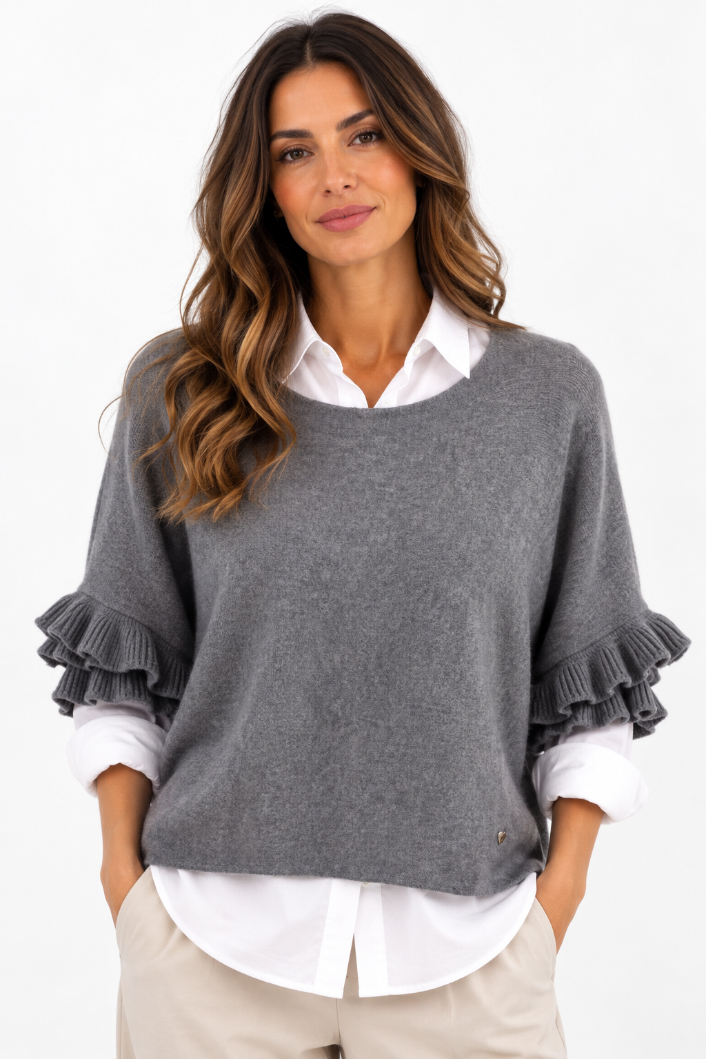 Maglia manica balza