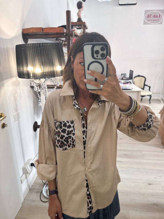 Camicia over animalier