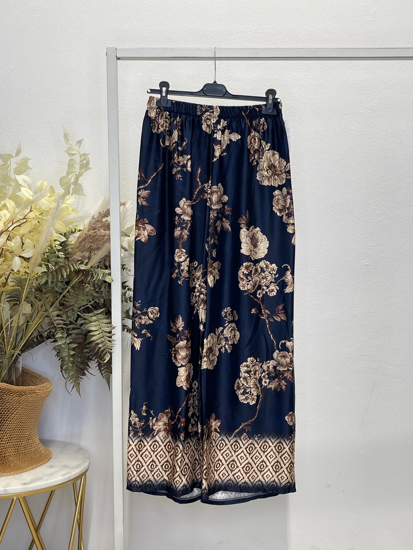 Pantalone in satin di viscosa
