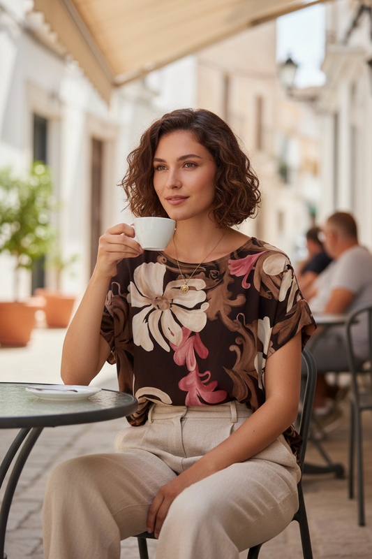 Blusa in viscosa