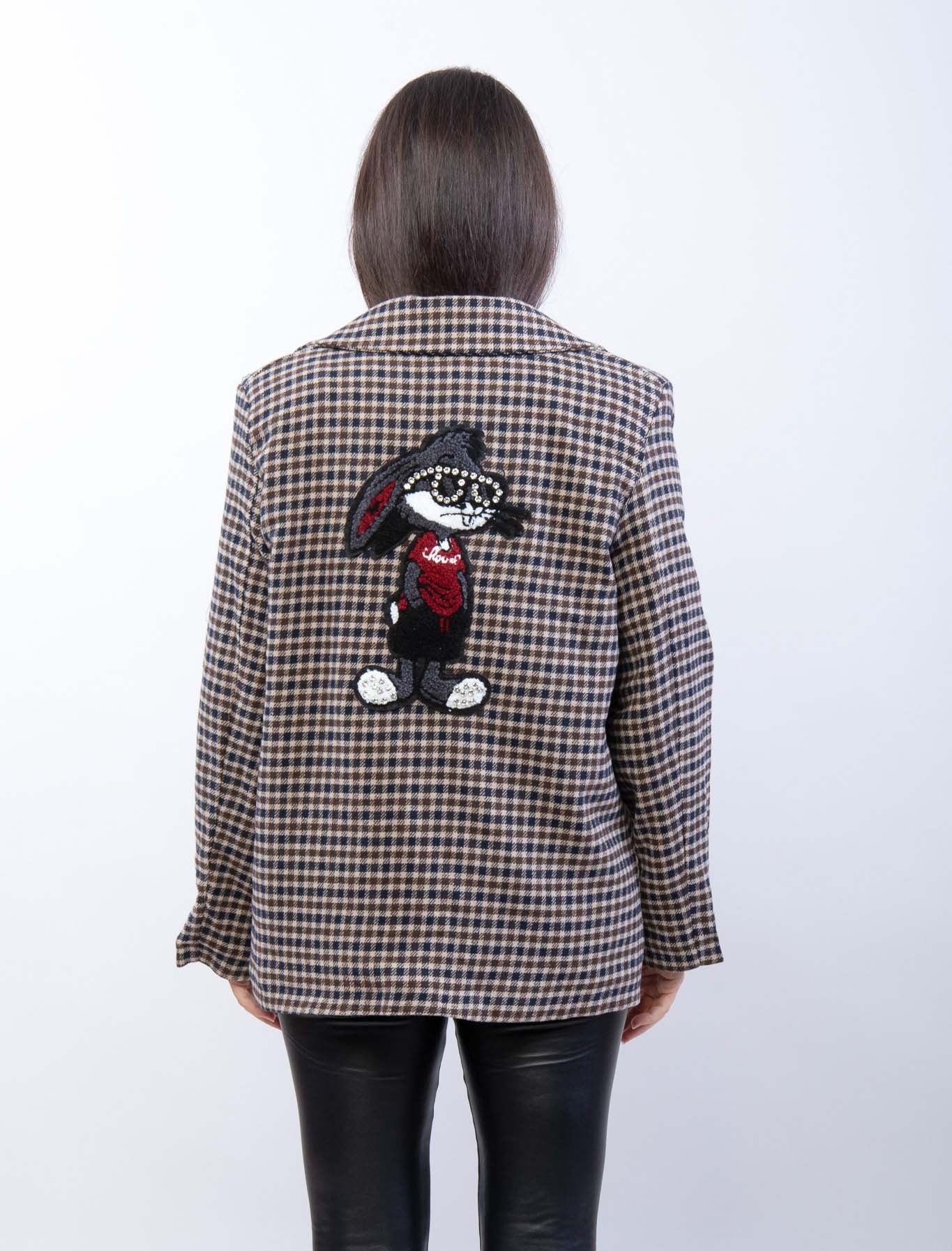 Blazer over con ricamo