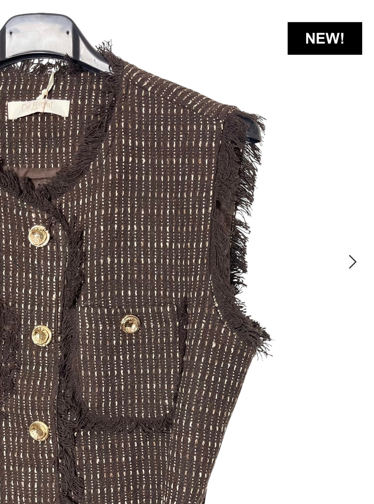 Gilet in tweed