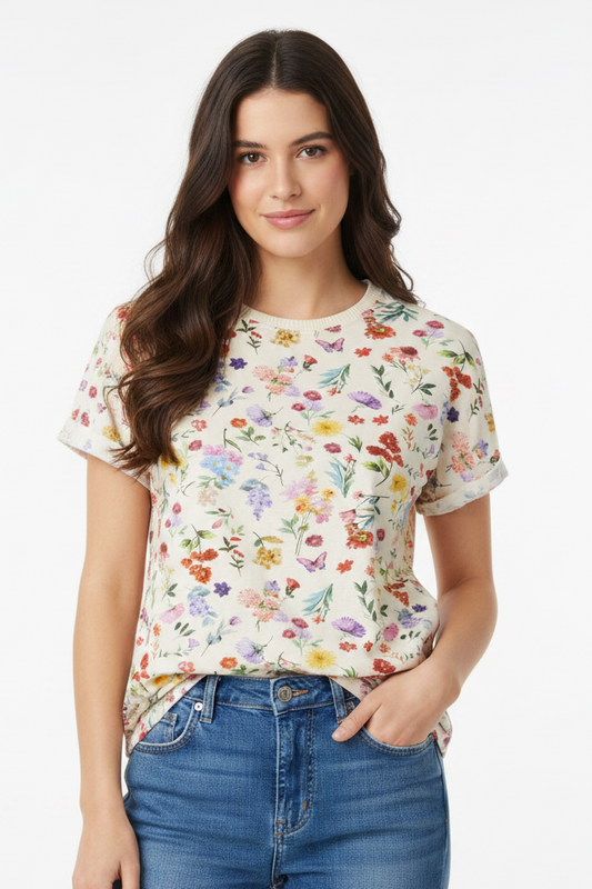 T shirt floreale