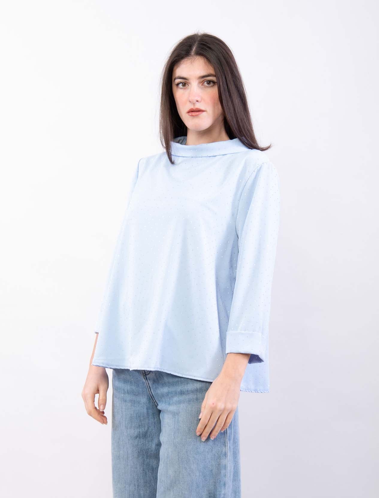 Blusa con brillantini